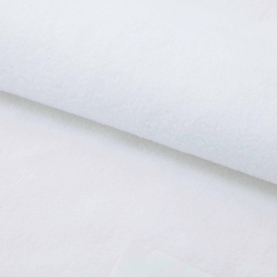 Флис DTY 240 г/м2, White/белый, 150 см (2,77м/кг) - купить в Бердске. Цена 640.46 руб.
