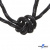 Шнурки #3-10, круглые с наполнителем 130 см, светоотражающие, цв.-чёрный - купить в Бердске. Цена: 75.38 руб.