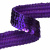 Тесьма с пайетками 12, шир. 20 мм/уп. 25+/-1 м, цвет фиолет - купить в Бердске. Цена: 778.19 руб.