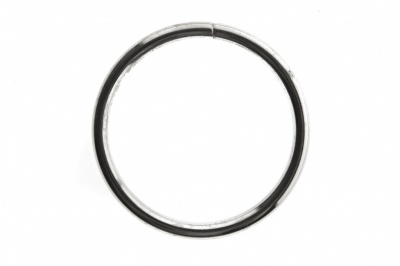 Кольцо металлическое №40 мм, цв.-никель - купить в Бердске. Цена: 4.45 руб.