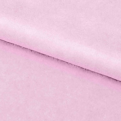 Велюр JS LIGHT 1, 220 гр/м2, шир.150 см, (3,3 м/кг), цвет бл.розовый - купить в Бердске. Цена 1 055.34 руб.