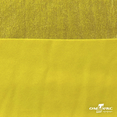 Трикотажное полотно голограмма, шир.140 см, #602 -жёлтый/жёлтый - купить в Бердске. Цена 385.88 руб.