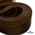 Регилиновая лента, шир.100мм, (уп.25 ярд), цв.- коричневый - купить в Бердске. Цена: 694.13 руб.