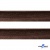 Кант атласный 074, шир. 12 мм (в упак. 65,8 м), цвет коричневый - купить в Бердске. Цена: 237.16 руб.