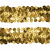 Тесьма с пайетками D16, шир. 30 мм/уп. 25+/-1 м, цвет золото - купить в Бердске. Цена: 1 087.39 руб.