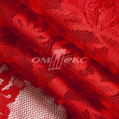 Кружевное полотно стрейч 15A29/RED, 105 гр/м2, шир.155см - купить в Бердске. Цена 2 101.46 руб.