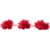 Тесьма плетеная "Рюш", упак. 9,14 м, цвет красный - купить в Бердске. Цена: 46.82 руб.