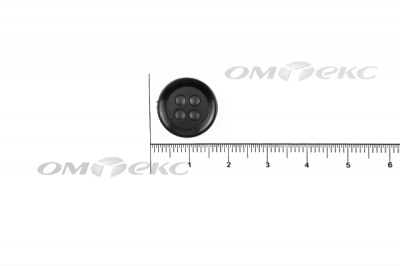 51400/15 мм (4 пр) черные пуговицы - купить в Бердске. Цена: 0.67 руб.