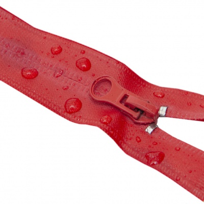 Молния водонепроницаемая PVC Т-7, 90 см, разъемная, цвет (820) красный - купить в Бердске. Цена: 61.18 руб.