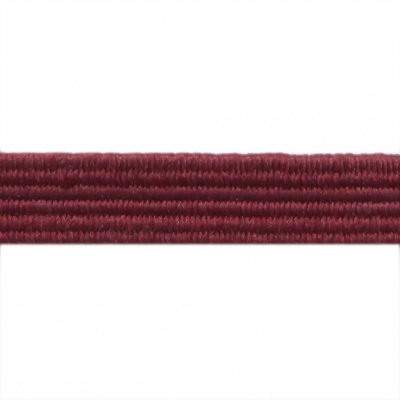 Резиновые нити с текстильным покрытием, шир. 6 мм ( упак.30 м/уп), цв.- 88-бордо - купить в Бердске. Цена: 155.22 руб.