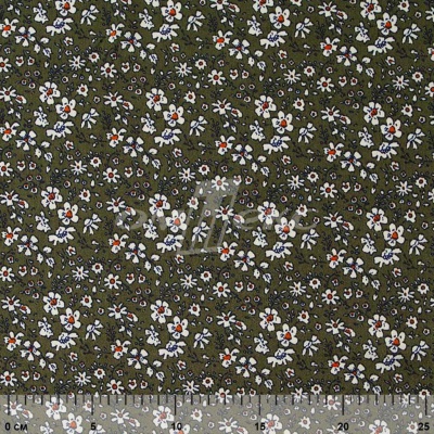 Плательная ткань "Фламенко" 11.2, 80 гр/м2, шир.150 см, принт растительный - купить в Бердске. Цена 259.21 руб.