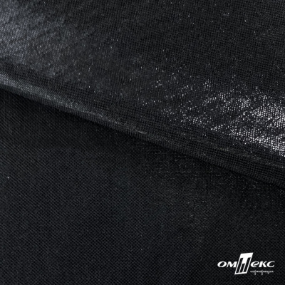 Трикотажное полотно голограмма, шир.140 см, #602 -чёрный/чёрный - купить в Бердске. Цена 385.88 руб.