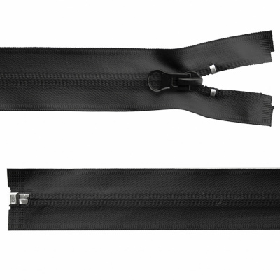 Молния водонепроницаемая PVC Т-7, 100 см, разъемная, цвет чёрный - купить в Бердске. Цена: 61.89 руб.