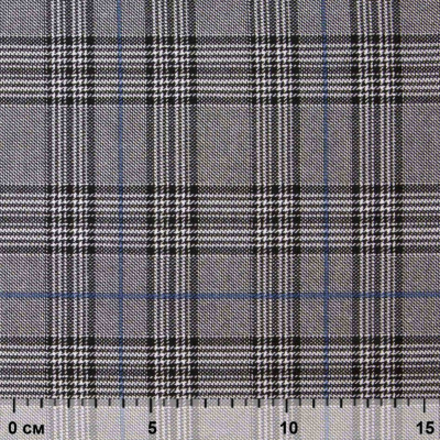 Ткань костюмная "Клер" 80% P, 16% R, 4% S, 200 г/м2, шир.150 см,#3 цв-серый/синий - купить в Бердске. Цена 412.02 руб.