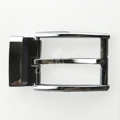 Пряжка металлическая для мужского ремня 845005А#2 (шир.ремня 40 мм), цв.-никель - купить в Бердске. Цена: 110.29 руб.