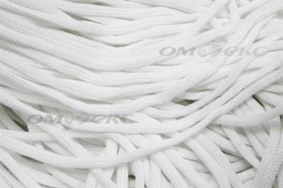 Шнур Т-02 (4с2) мелкое плетение 4мм 100 м белый - купить в Бердске. Цена: 2.50 руб.