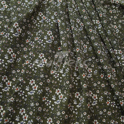 Плательная ткань "Фламенко" 11.2, 80 гр/м2, шир.150 см, принт растительный - купить в Бердске. Цена 259.21 руб.