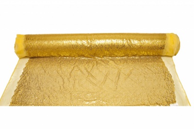 Сетка с пайетками №6, 188 гр/м2, шир.130см, цвет золото - купить в Бердске. Цена 371.02 руб.