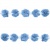Тесьма плетеная "Рюш", упак. 9,14 м, цвет голубой - купить в Бердске. Цена: 45.87 руб.