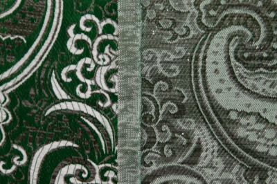 Ткань костюмная жаккард, 135 гр/м2, шир.150см, цвет зелёный№4 - купить в Бердске. Цена 441.94 руб.