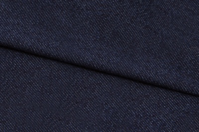Ткань джинсовая №96, 160 гр/м2, шир.148см, цвет т.синий - купить в Бердске. Цена 350.42 руб.