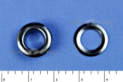 Люверсы металлические, блочка/кольцо, №5 (8 мм) упак.1000 шт- цв.никель - купить в Бердске. Цена: 392 руб.