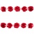 Тесьма плетеная "Рюш", упак. 9,14 м, цвет красный - купить в Бердске. Цена: 46.82 руб.