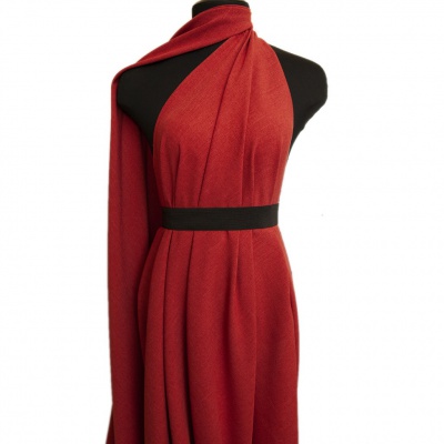 Ткань костюмная габардин "Меланж" 6121А, 172 гр/м2, шир.150см, цвет терракот - купить в Бердске. Цена 299.21 руб.