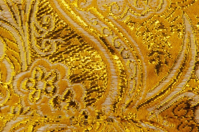 Ткань костюмная жаккард №12, 140 гр/м2, шир.150см, цвет жёлтый - купить в Бердске. Цена 383.29 руб.