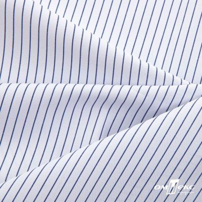 Ткань сорочечная Ронда, 115 г/м2, 58% пэ,42% хл, шир.150 см, цв.4-синяя, (арт.114) - купить в Бердске. Цена 306.69 руб.