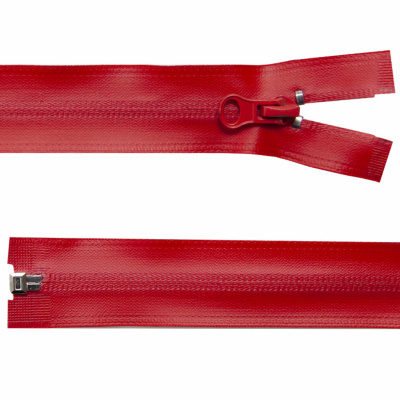 Молния водонепроницаемая PVC Т-7, 60 см, разъемная, цвет (820) красный - купить в Бердске. Цена: 49.39 руб.