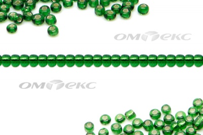 Бисер (SL) 11/0 ( упак.100 гр) цв.27В - зелёный - купить в Бердске. Цена: 53.34 руб.