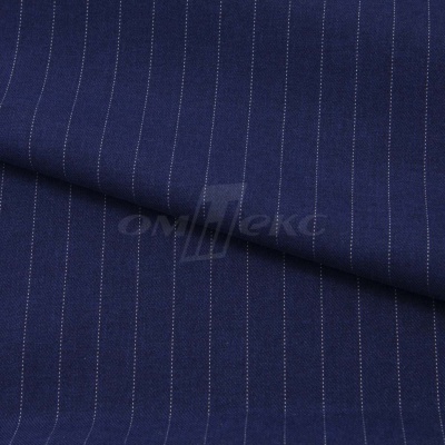 Костюмная ткань "Жаклин", 188 гр/м2, шир. 150 см, цвет тёмно-синий - купить в Бердске. Цена 430.84 руб.