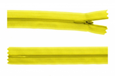 Молния потайная Т3 131, 20 см, капрон, цвет жёлтый - купить в Бердске. Цена: 5.12 руб.