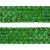 Тесьма с пайетками D4, шир. 35 мм/уп. 25+/-1 м, цвет зелёный - купить в Бердске. Цена: 1 308.30 руб.