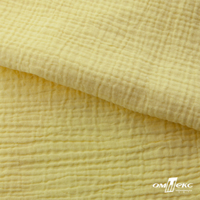 Ткань Муслин, 100% хлопок, 125 гр/м2, шир. 135 см (12-0824) цв.лимон нюд - купить в Бердске. Цена 337.25 руб.