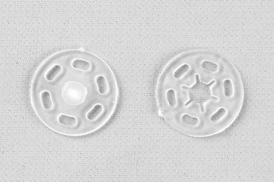 Кнопки пришивные пластиковые 15 мм, блистер 24шт, цв.-прозрачные - купить в Бердске. Цена: 68.79 руб.