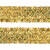 Тесьма с пайетками D16, шир. 35 мм/уп. 25+/-1 м, цвет золото - купить в Бердске. Цена: 1 281.60 руб.
