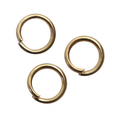 Кольцо  соединительное для бижутерии 5 мм, цв.-золото - купить в Бердске. Цена: 0.44 руб.