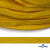 Шнур плетеный (плоский) d-12 мм, (уп.90+/-1м), 100% полиэстер, цв.269 - жёлтый - купить в Бердске. Цена: 8.62 руб.