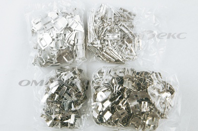 Крючки брючные 4 шипа "Стром" 144 шт. никель - купить в Бердске. Цена: 383.97 руб.