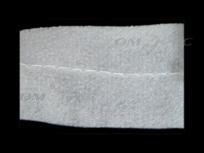 WS7225-прокладочная лента усиленная швом для подгиба 30мм-белая (50м) - купить в Бердске. Цена: 16.71 руб.