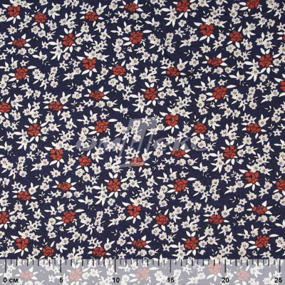 Плательная ткань "Фламенко" 7.2, 80 гр/м2, шир.150 см, принт растительный - купить в Бердске. Цена 239.03 руб.