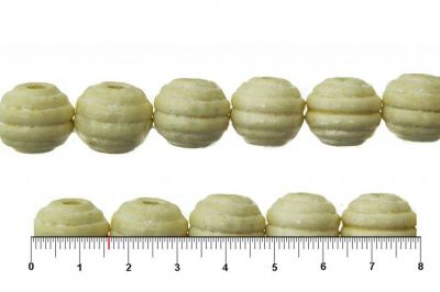0309-Бусины деревянные "ОмТекс", 16 мм, упак.50+/-3шт, цв.035-белый - купить в Бердске. Цена: 62.22 руб.