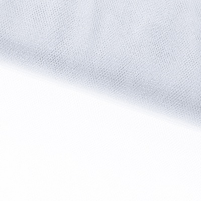 Трикотажное полотно Тюль Кристалл, 100% полиэфир, 16-01/белый, 15гр/м2, шир.160см. - купить в Бердске. Цена 129.70 руб.