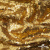 Трикотажное полотно, Сетка с пайетками,188 гр/м2, шир.140 см, цв.-тем.золото (#51) - купить в Бердске. Цена 505.15 руб.