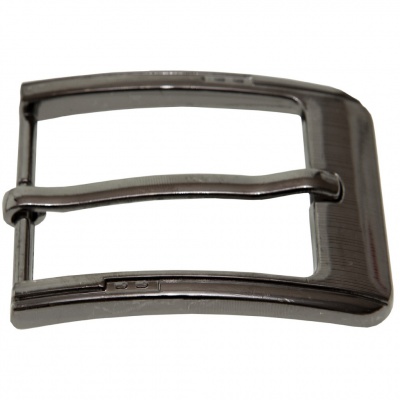 Пряжка металлическая для мужского ремня SC035#6 (шир.ремня 40 мм), цв.-тем.никель - купить в Бердске. Цена: 43.93 руб.