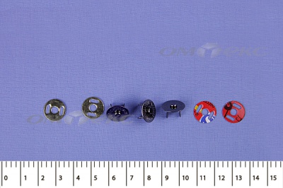 Кнопки магнитные МКМ-02, диам. 18 мм, чёрный никель - купить в Бердске. Цена: 14.49 руб.