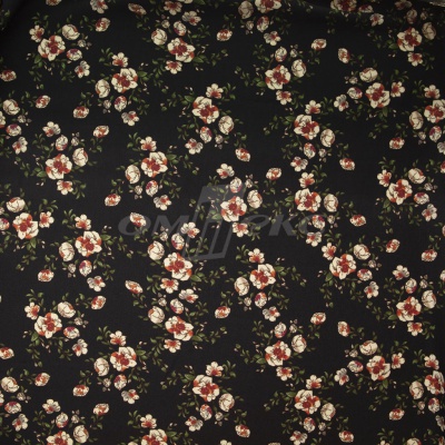 Плательная ткань "Фламенко" 3.1, 80 гр/м2, шир.150 см, принт растительный - купить в Бердске. Цена 239.03 руб.