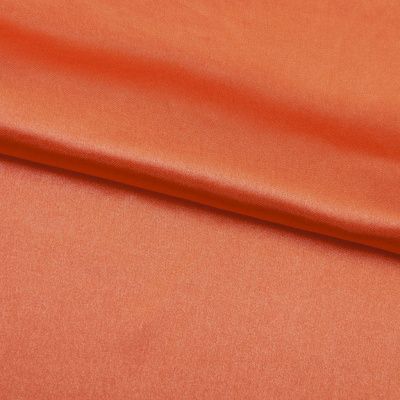 Поли креп-сатин 18-1445, 120 гр/м2, шир.150см, цвет оранжевый - купить в Бердске. Цена 155.57 руб.